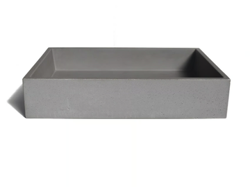 IMMISSIO 70 - Contemporary style countertop rectangular single concrete washbasin by URBI et ORBI - view 3